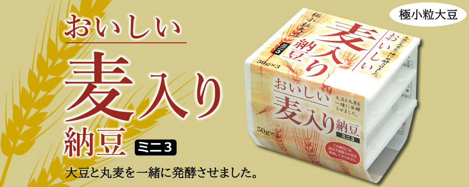 おいしい麦入り納豆 金砂郷食品